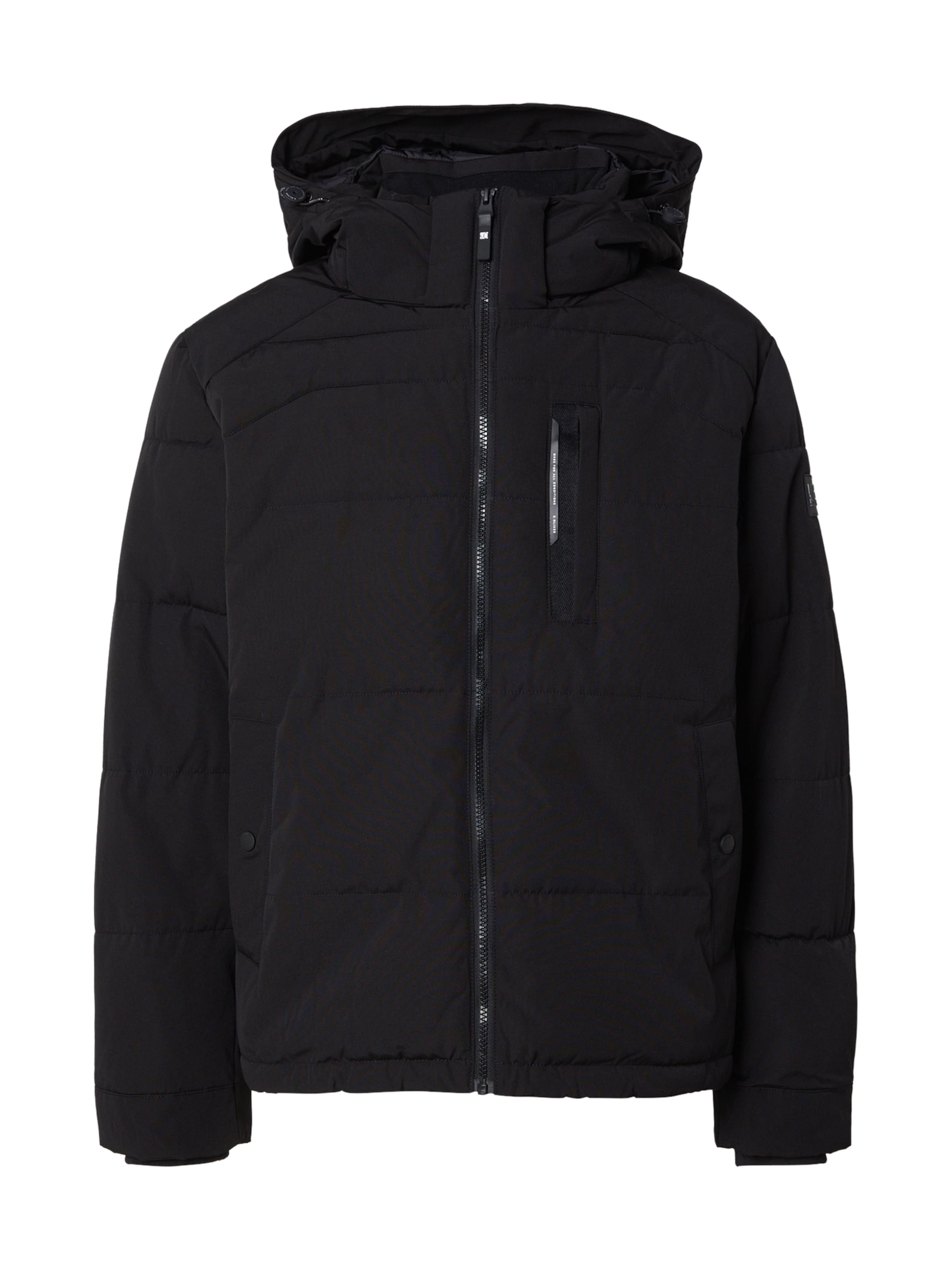 Giacca invernale di s.Oliver in nero: frontale