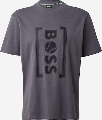 T-Shirt fonctionnel BOSS en gris : devant
