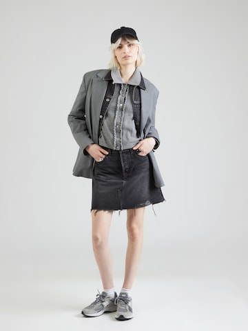 LEVI'S ® Kötött mellény 'Supersoft Mini Ruffle Vest Top' - szürke