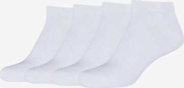 camano Ankle Socks in White: front