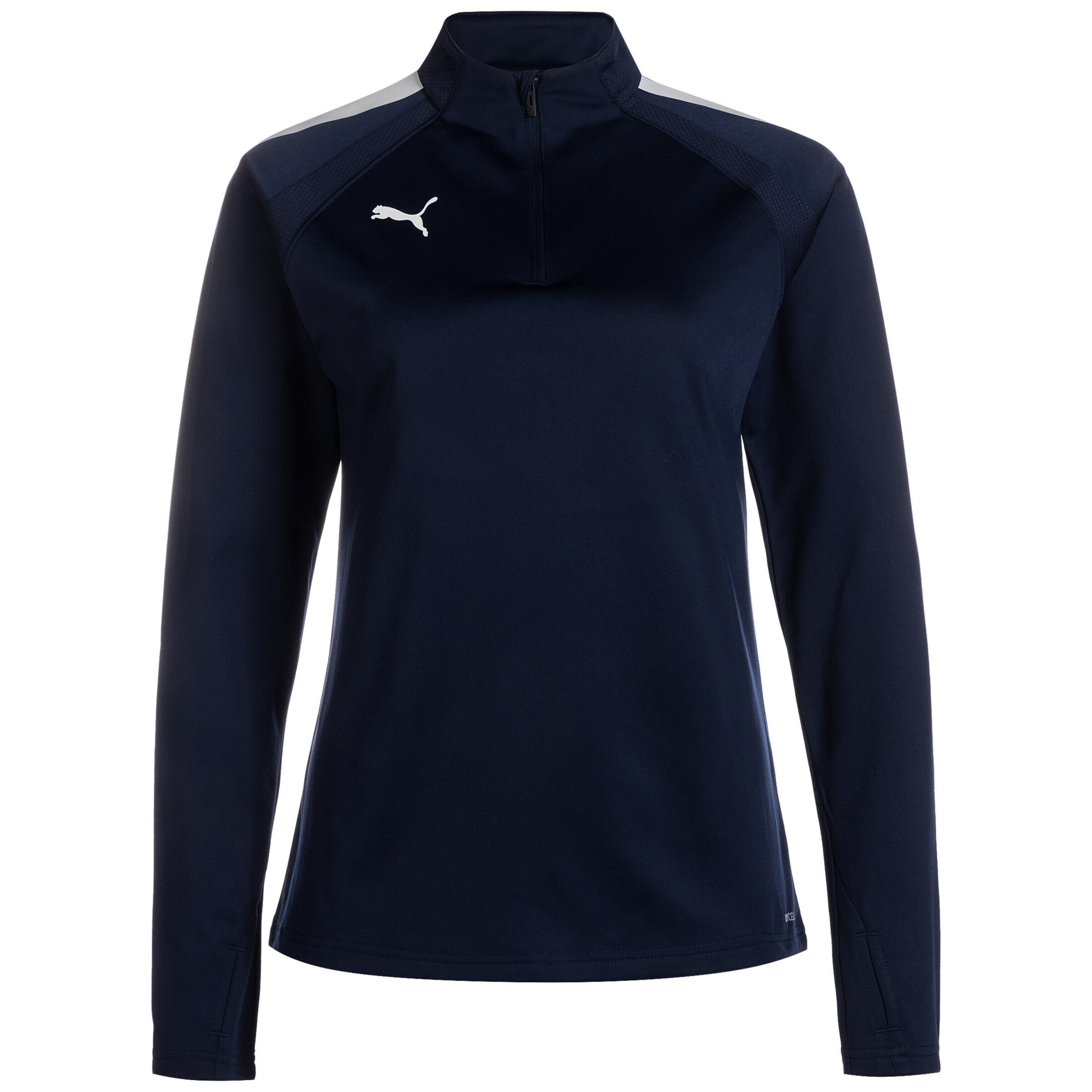 PUMA Sportsweatshirt 'TeamLiga' in navy / weiß, Produktansicht