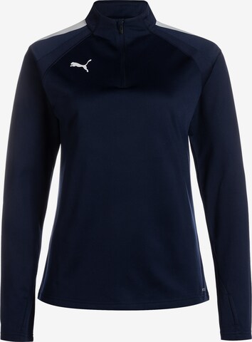 PUMA Athletic Sweatshirt in Blue: front