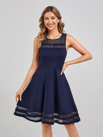 LapaPlus Cocktail Dress in Blue: front