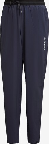 ADIDAS TERREX Outdoor Pants in Blue: front