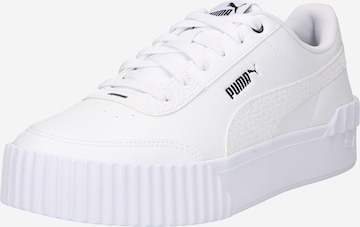 PUMA حذاء رياضي بلا رقبة 'Carina' بـ أبيض: الأمام