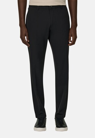 Regular Pantalon chino 'Performance' Boggi Milano en noir : devant