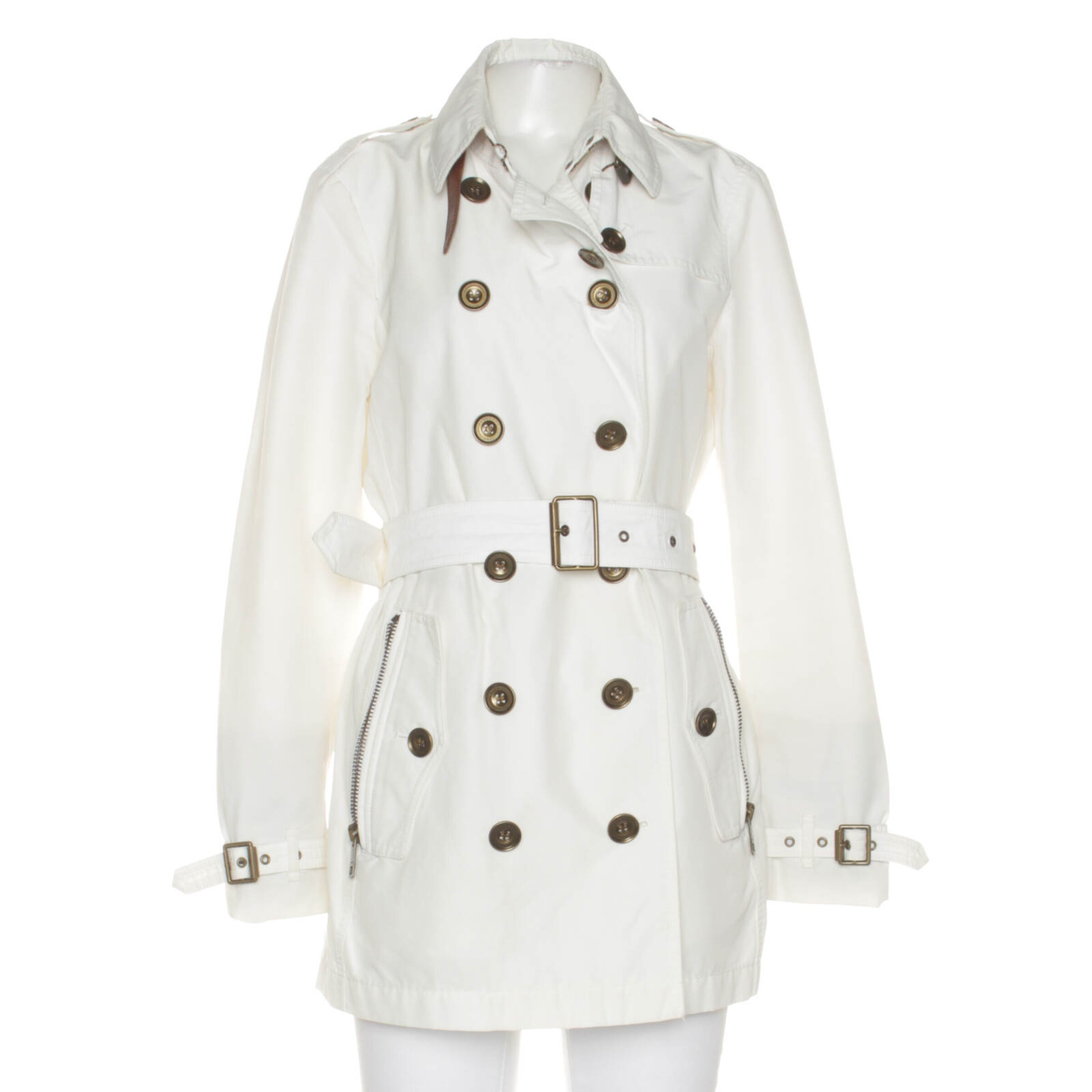 BURBERRY Jacket & Coat in S in Beige, Item view