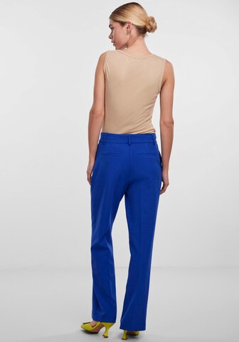 YAS Regular Pleated Pants 'LIKKA' in Blue