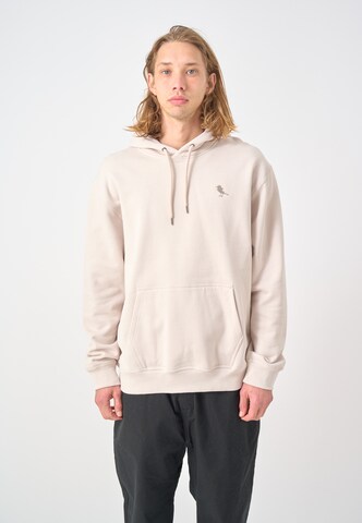 Cleptomanicx Sweatshirt in Beige: Vorderseite