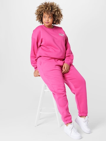 Missguided Plus - Tapered Calças em rosa