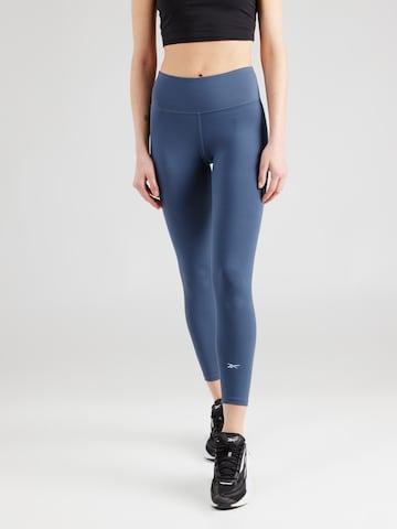 Reebok Skinny Sportovní kalhoty 'ACTIV COLL DREAMBLEND' – modrá: přední strana