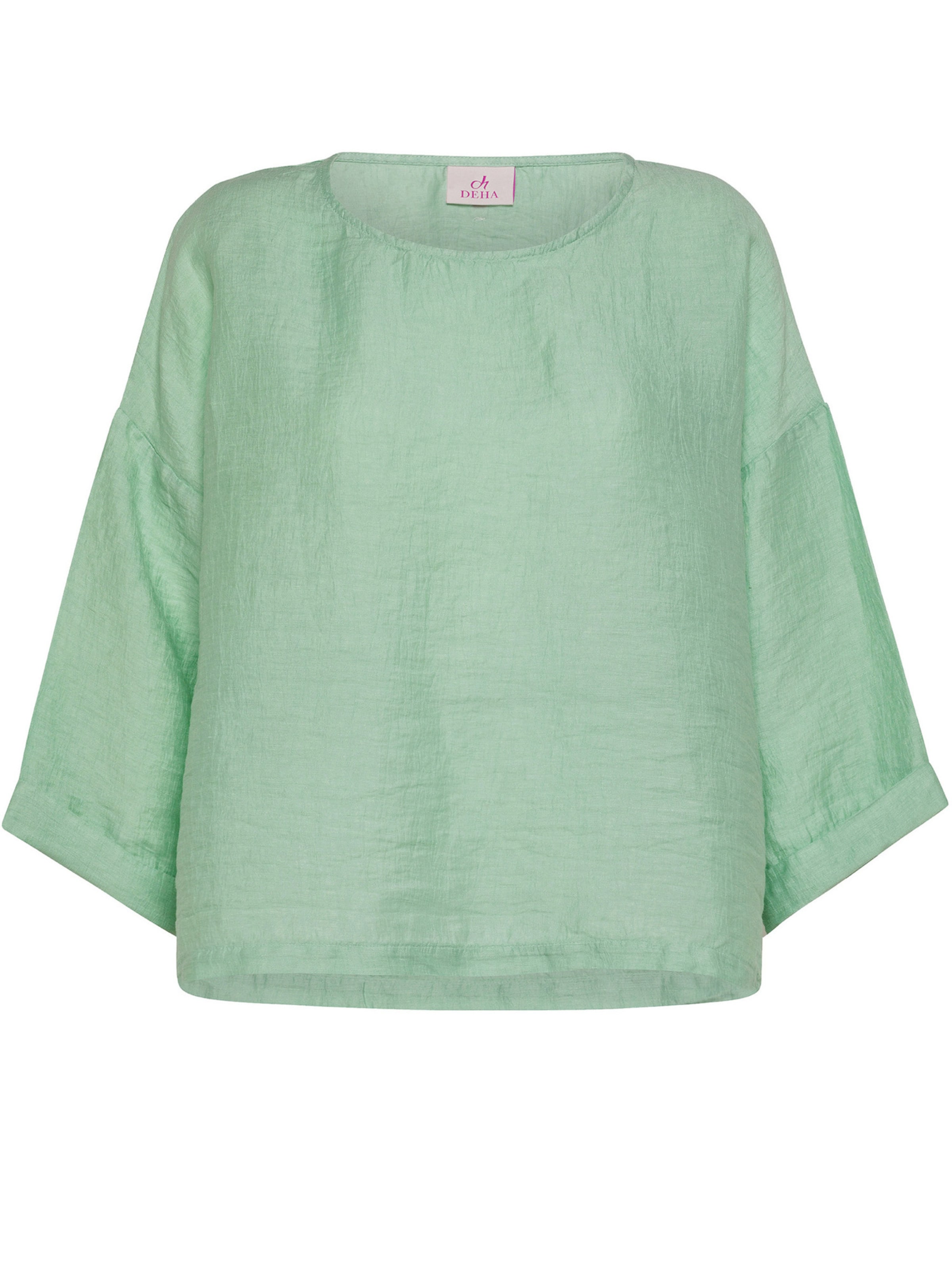 DEHA Bluse 'Shiny' in Grün: Vorderseite