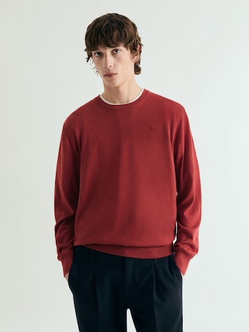 Scalpers Skull Round Neck ' ' in Rot