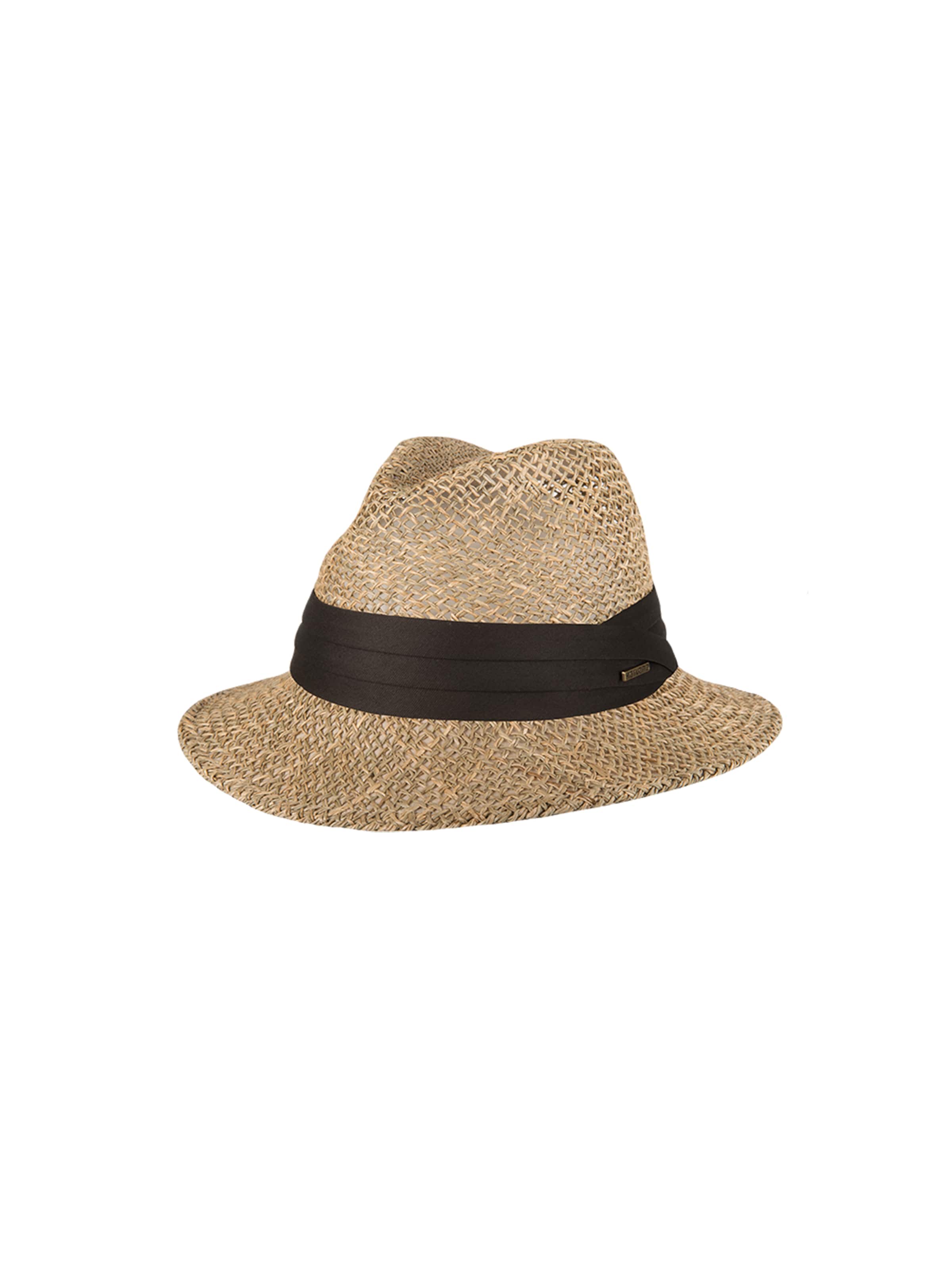 Hatland Hat 'Aussie Seagrass' in Black: front