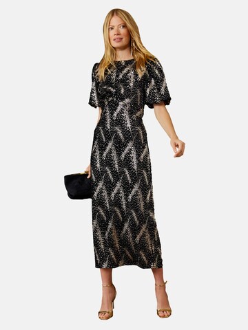love & roses - Vestido en negro: frente