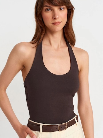 Camicia da donna di Dilvin in grigio: frontale