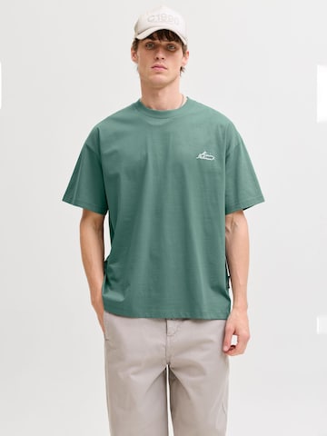 T-Shirt JACK & JONES en vert : devant
