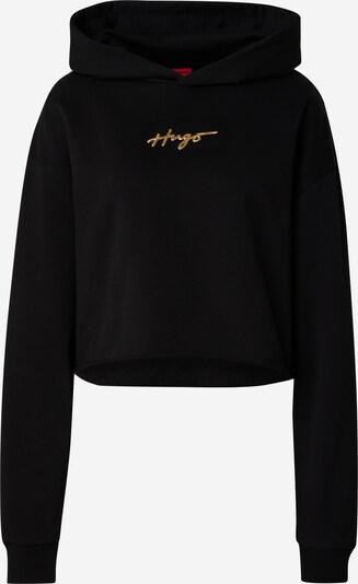 HUGO Sweatshirt 'Dephana 1' i guldgul / svart, Produktvy