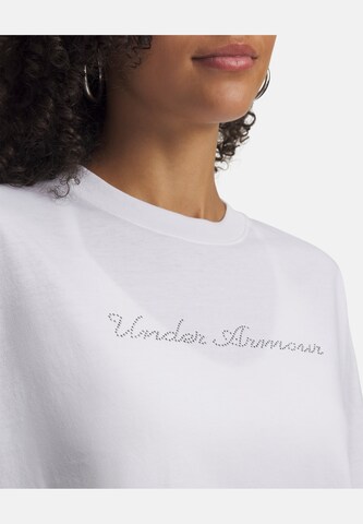 UNDER ARMOUR Functioneel shirt 'Wordmark' in Wit