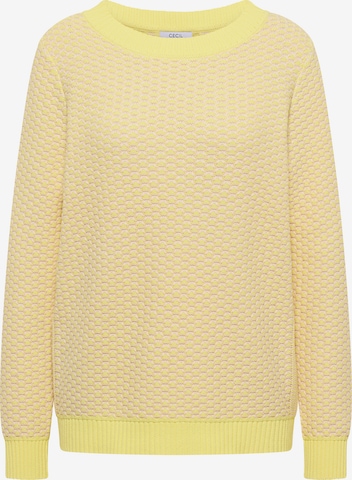 CECIL Pullover in Gelb: Vorderseite