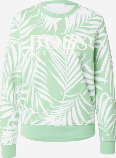 BOSS Casual Sweatshirt in Light green / White, Item view