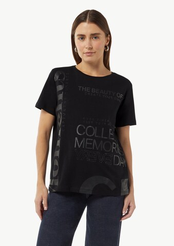 T-shirt comma casual identity en noir : devant