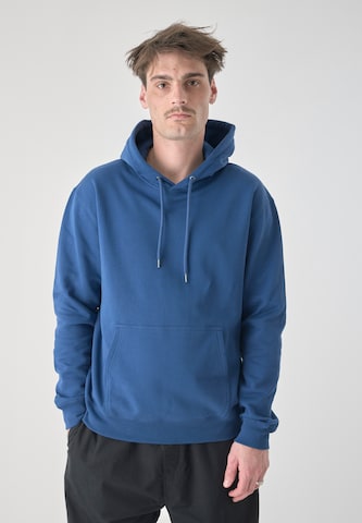 Cleptomanicx Sweatshirt 'Hooded Ligull Classic' in Blau: Vorderseite