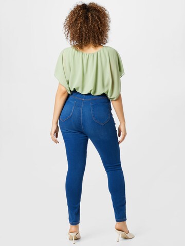 Dorothy Perkins Curve Skinny Jeans 'EDEN' in Blau