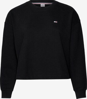 Tommy Jeans Curve Sweatshirt in Zwart: voorkant