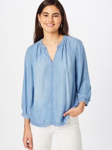 TOM TAILOR Bluse in Blau