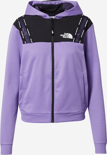 THE NORTH FACE Sweatjacke in flieder / schwarz / weiß, Produktansicht