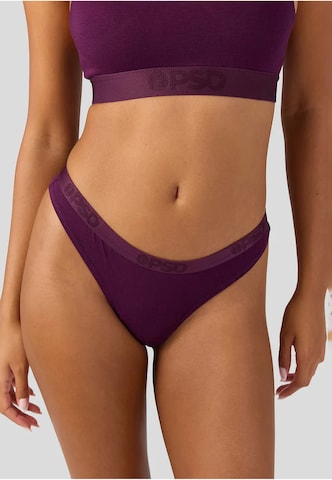 String di PSD in lilla: frontale