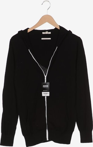 ESPRIT Sweatshirt & Zip-Up Hoodie in M in Black: front