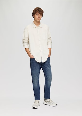 QS Regular fit Overhemd in Beige