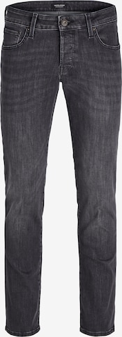 JACK & JONES Slimfit Jeans in Zwart: voorkant