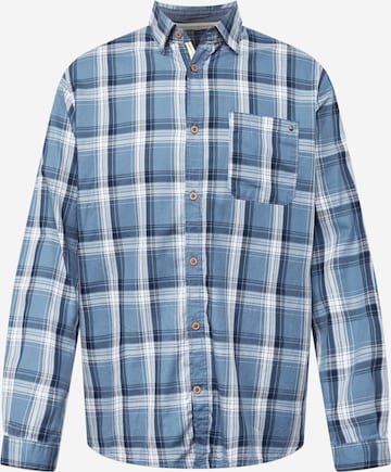 TOM TAILOR Button Up Shirt in Blue: front