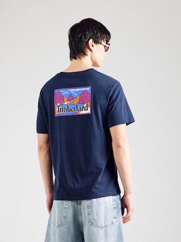 T-Shirt TIMBERLAND en bleu : devant