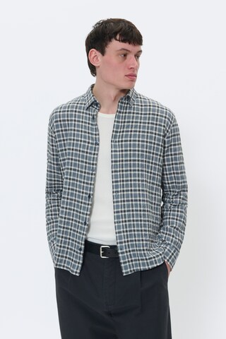 Matinique Comfort fit Overhemd 'Christaldo' in Blauw: voorkant