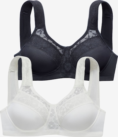 Sutien NUANCE pe negru / alb, Vizualizare produs