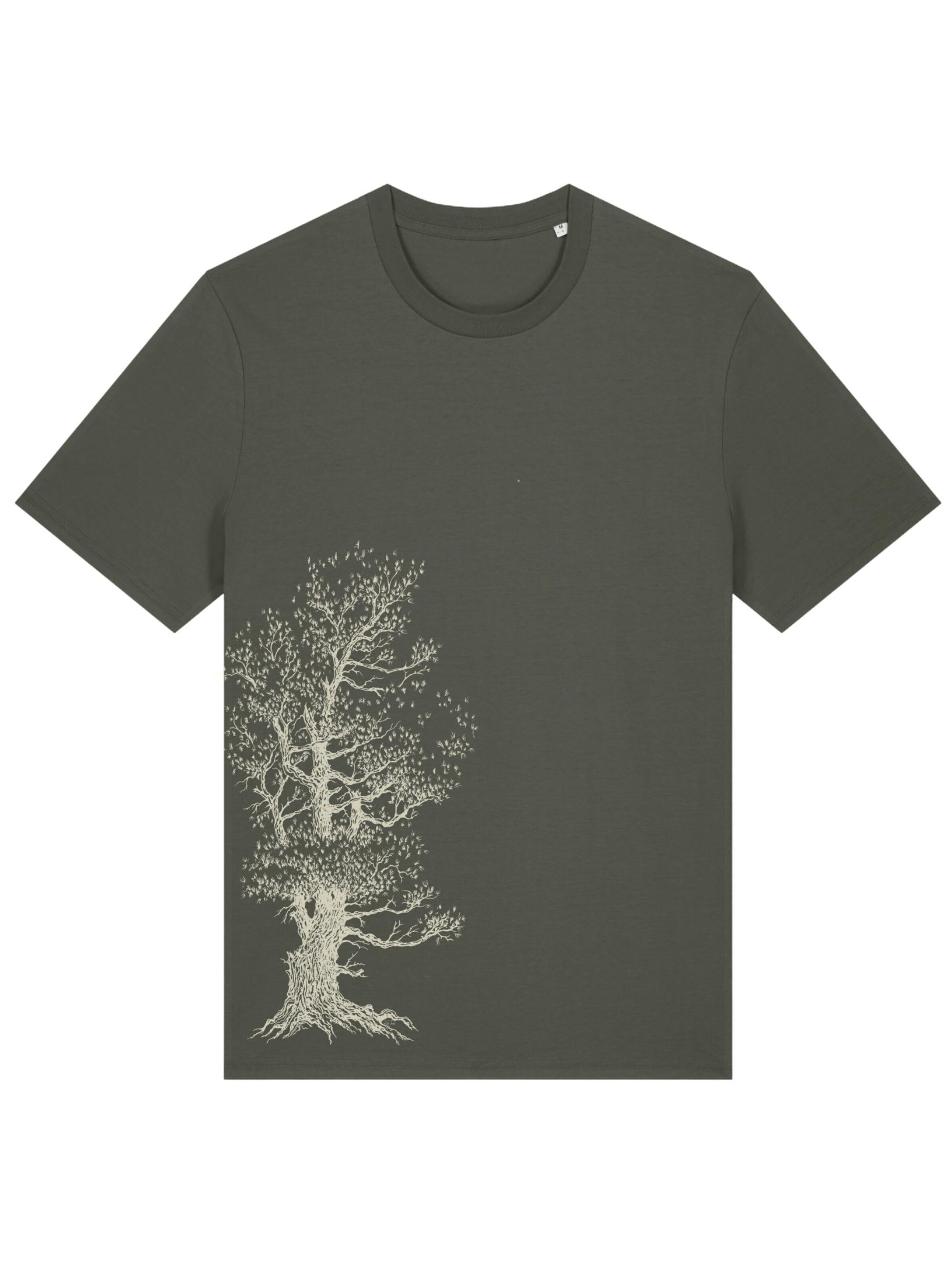 Life-Tree Shirt 'Organic Fairwear Pine Tree' in Green: front