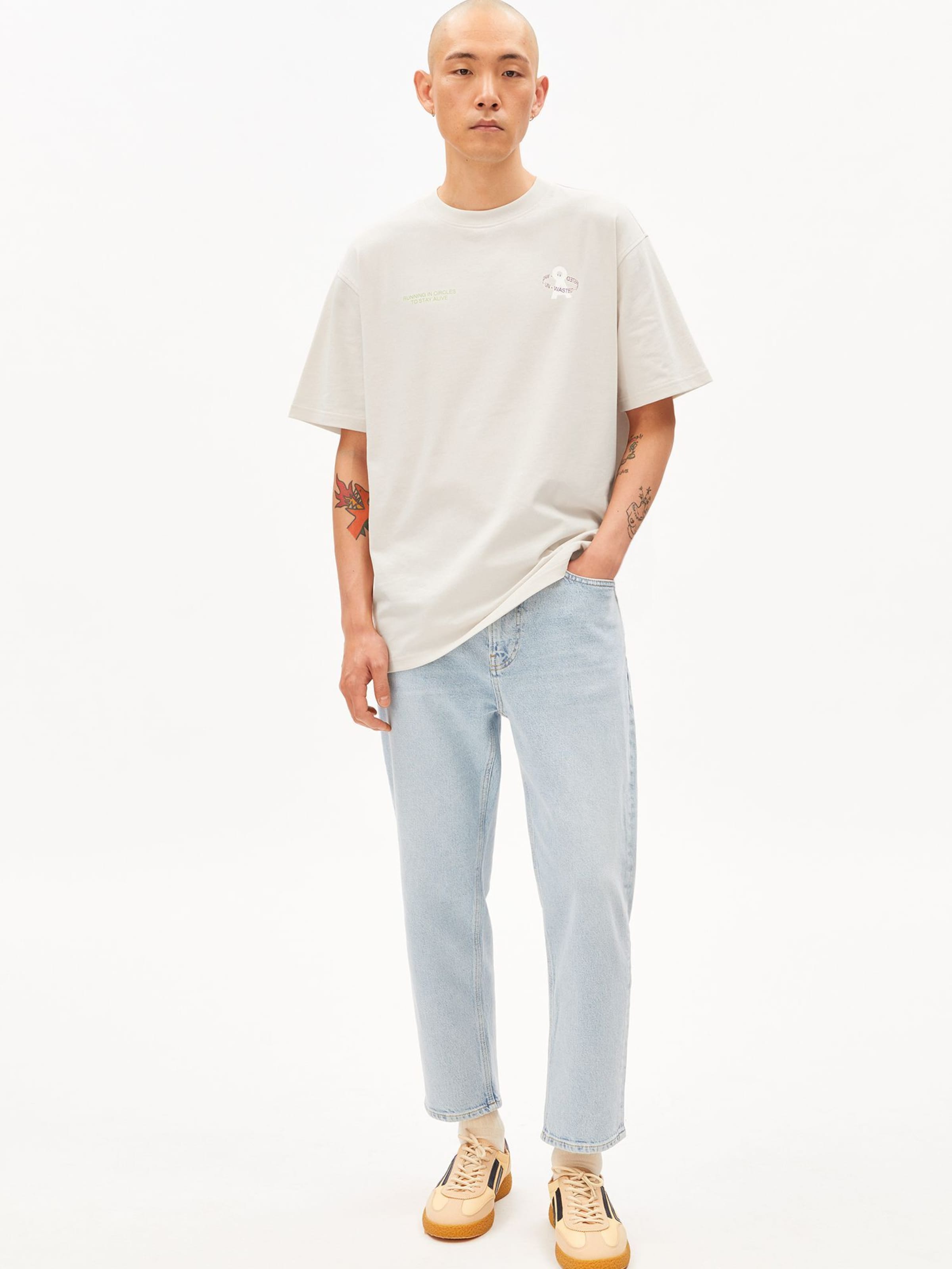 ARMEDANGELS Shirt in Beige: voorkant