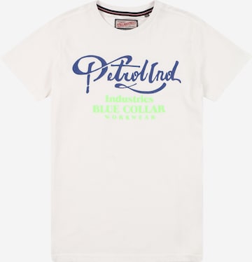 T-Shirt Petrol Industries en blanc : devant