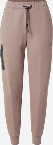 Nike Sportswear Штаны 'TCH FLC' в Коричневый: спереди