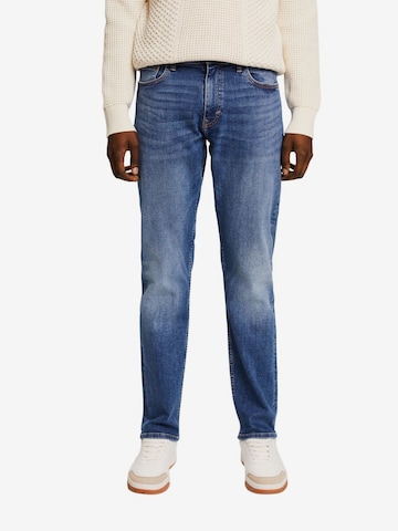 ESPRIT Slimfit Jeans in Blauw: voorkant