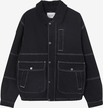 Pull&Bear Between-season jacket in Black: front