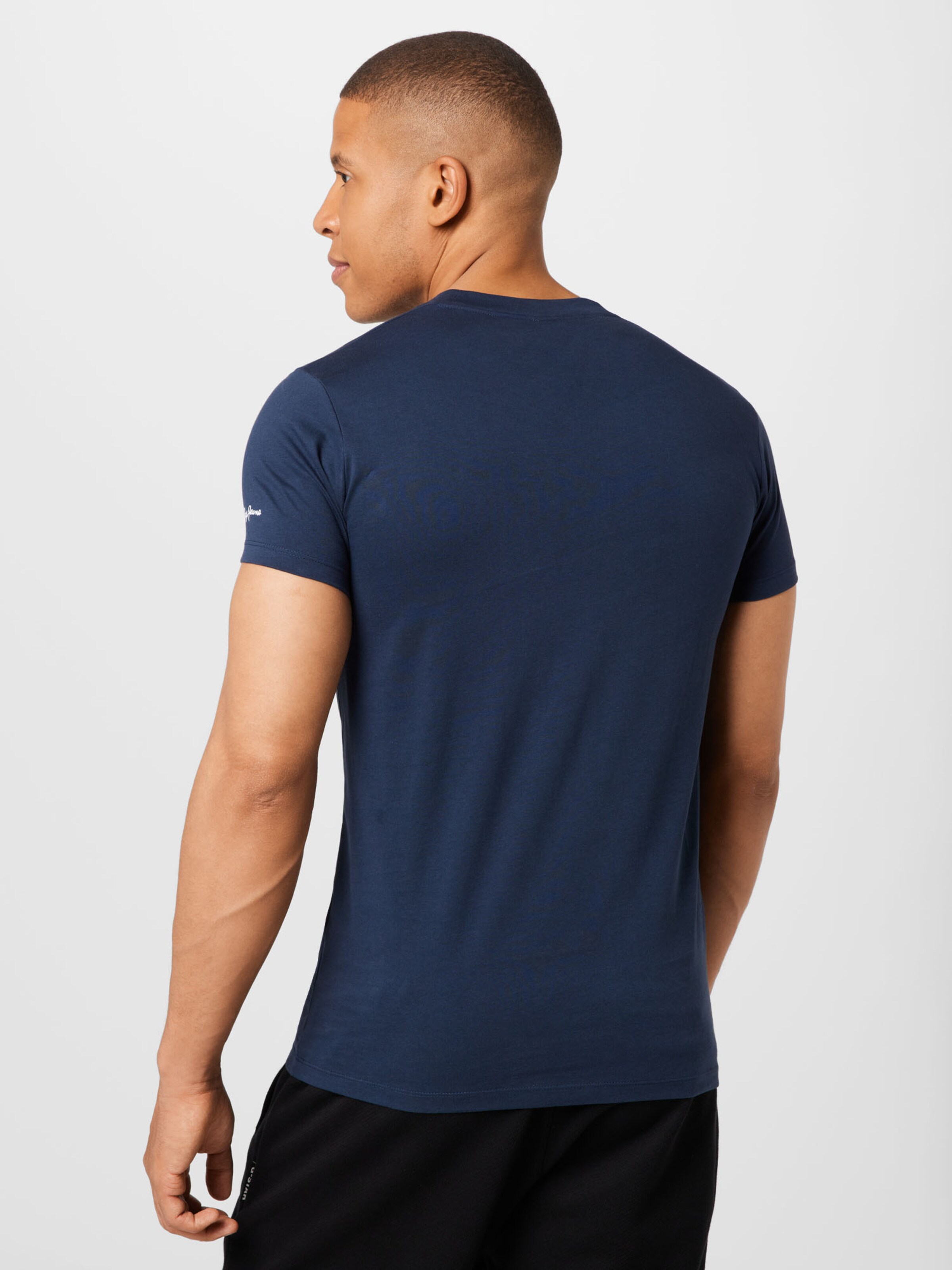 Männer Shirts Pepe Jeans T-Shirt 'TOTEM' in Blau, Nachtblau - ZY31089