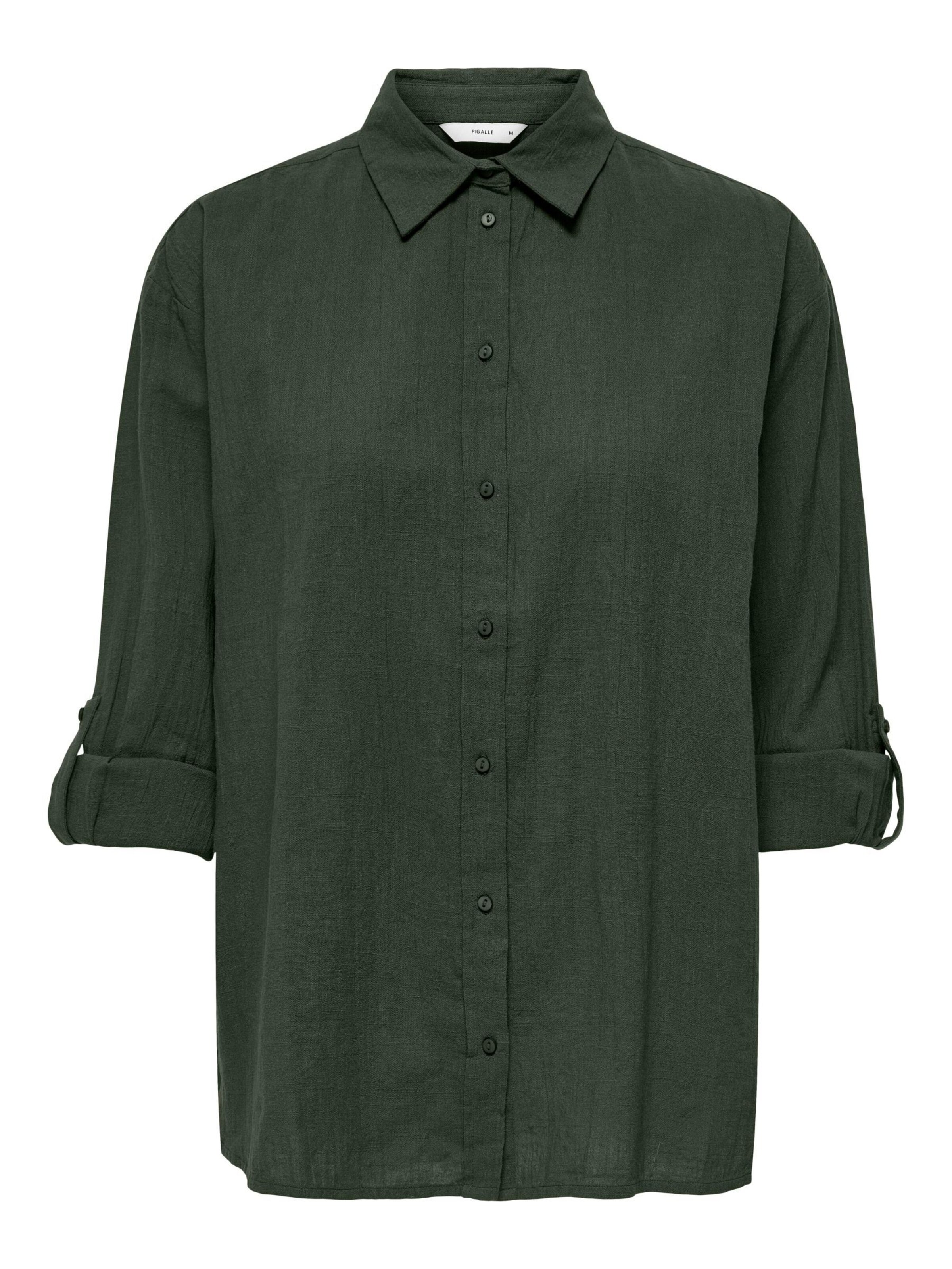 ONLY Carmakoma Blouse 'CARTIZANA' in Groen: voorkant