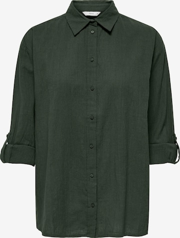 Camicia da donna 'CARTIZANA' di ONLY Carmakoma in verde: frontale