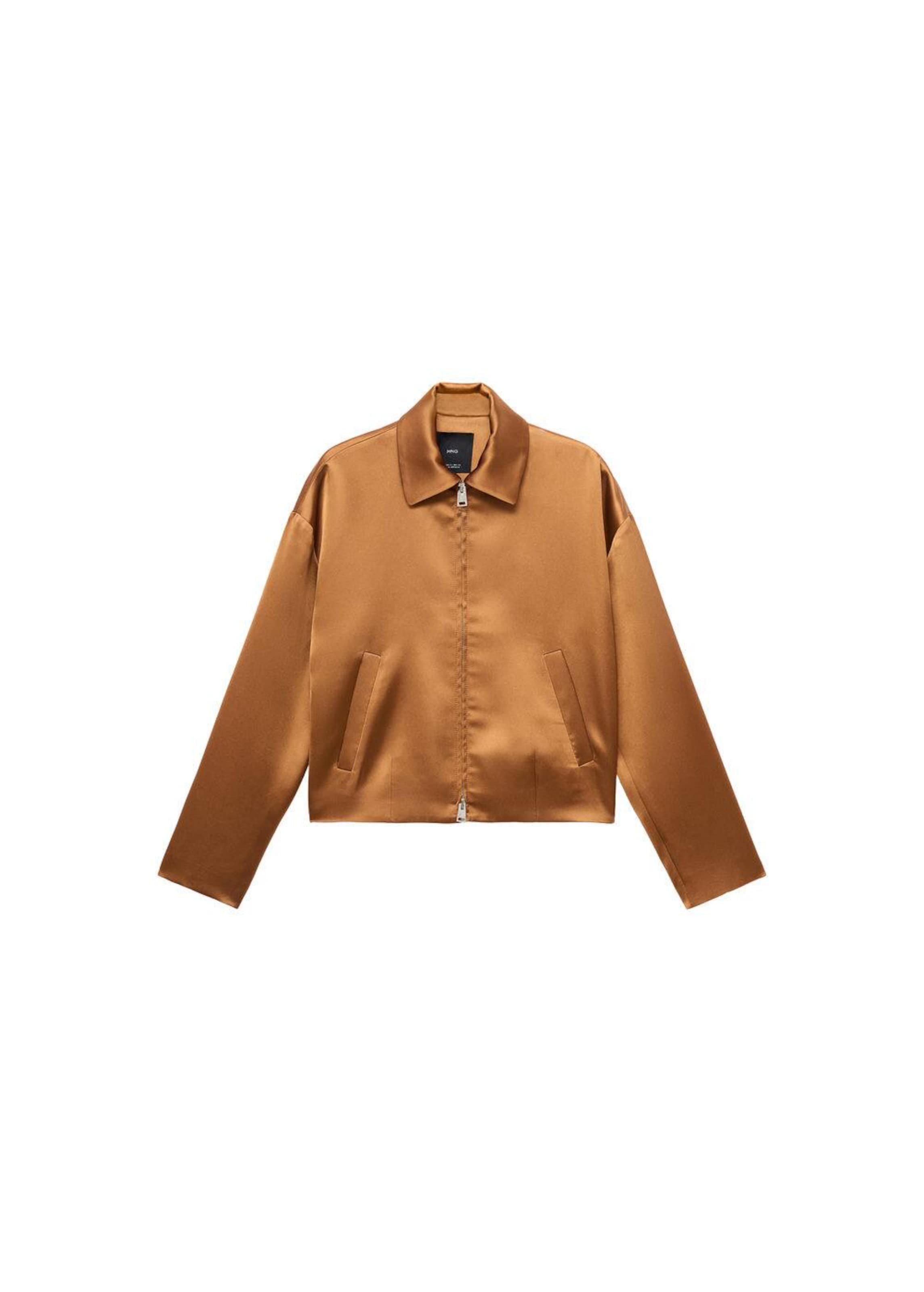 MANGO Between-Season Jacket 'Mia' in Brown: front