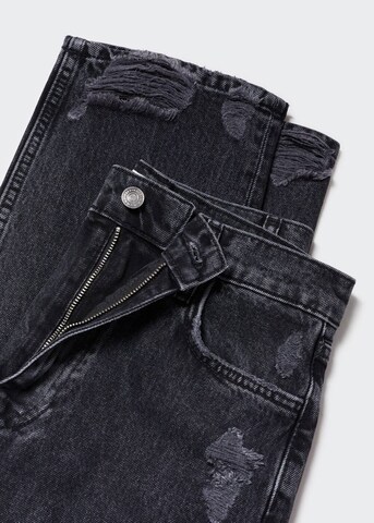 MANGO Wide leg Jeans 'Brooks' in Zwart
